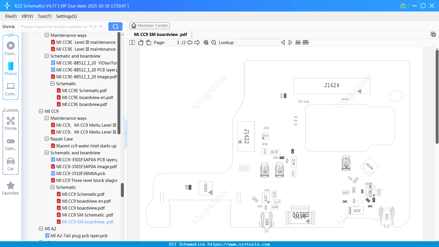 Xiaomi Mi CC9 SM Boardview
